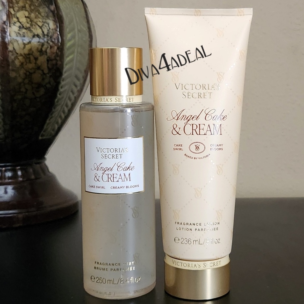 Up for sale is Victoria’s Secret new scent Angel Cake & Cream 2pc bundle.  All p